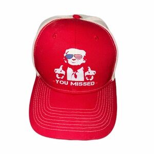 Red Graphic Baseball Cap